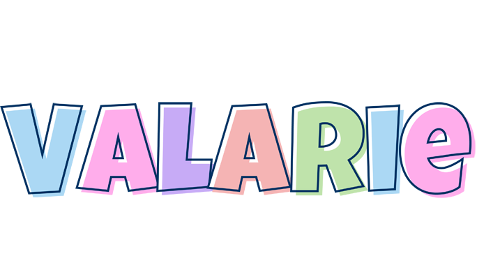 Valarie pastel logo