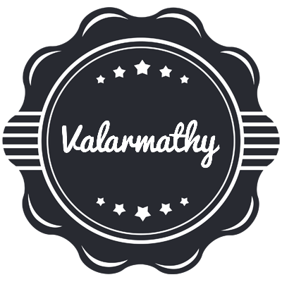 Valarmathy badge logo