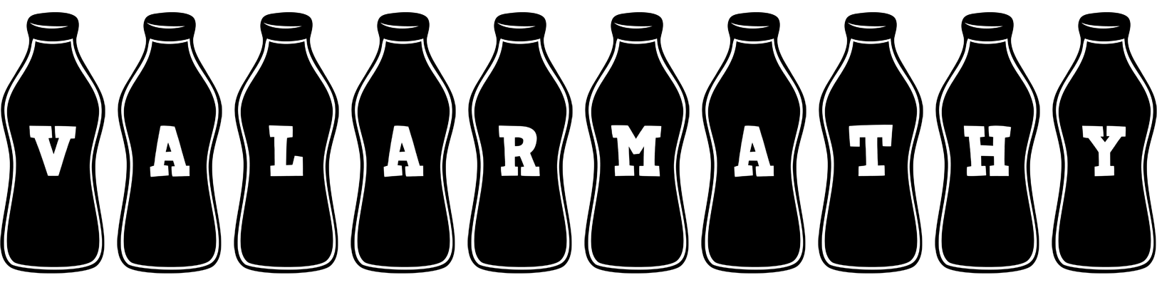 Valarmathy bottle logo