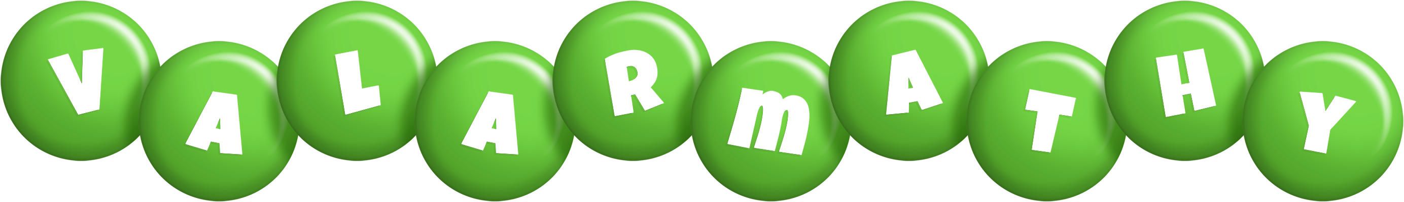 Valarmathy candy-green logo