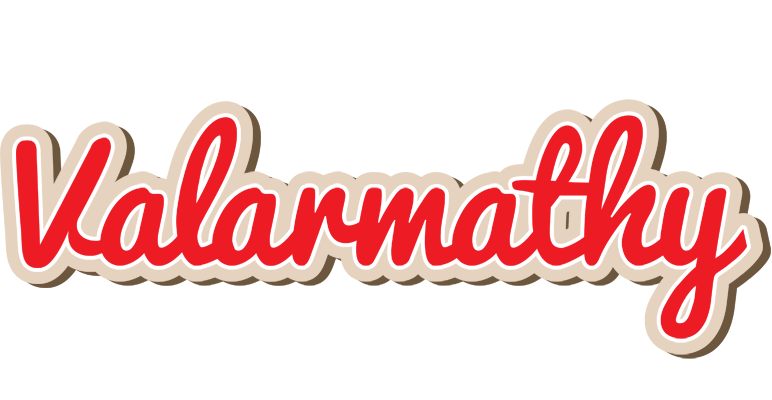 Valarmathy chocolate logo