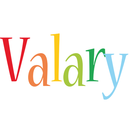 Valary birthday logo