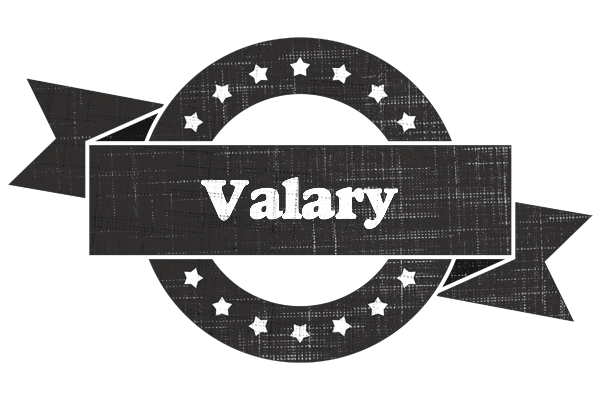 Valary grunge logo