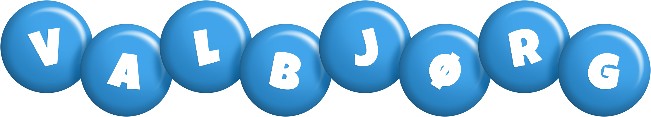 Valbjørg candy-blue logo