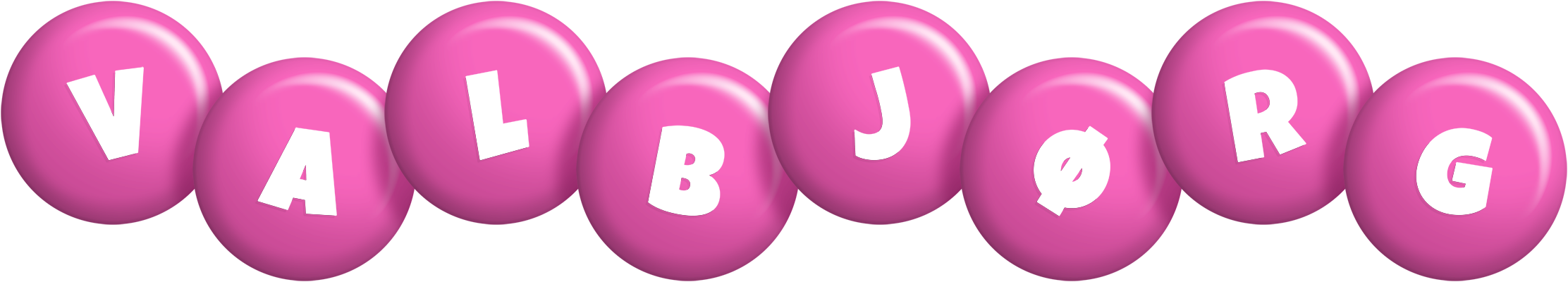Valbjørg candy-pink logo