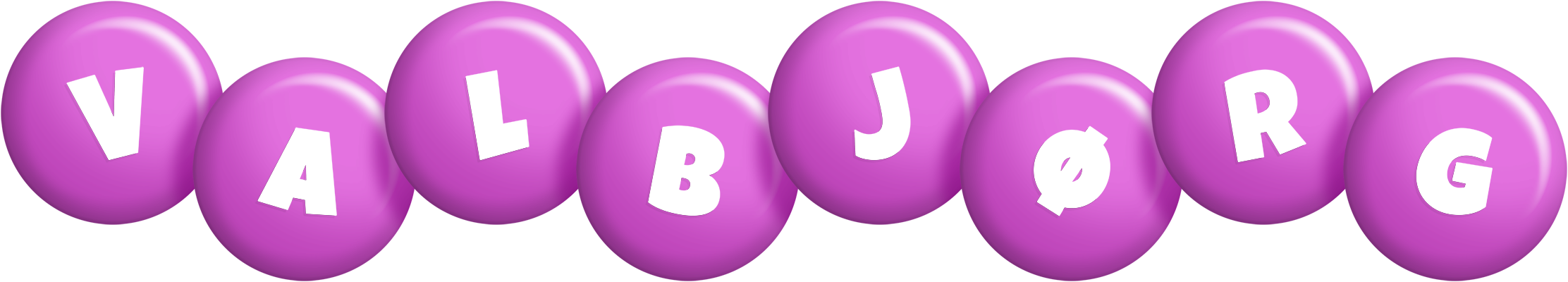 Valbjørg candy-purple logo