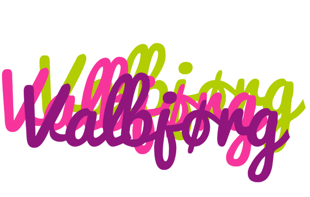 Valbjørg flowers logo