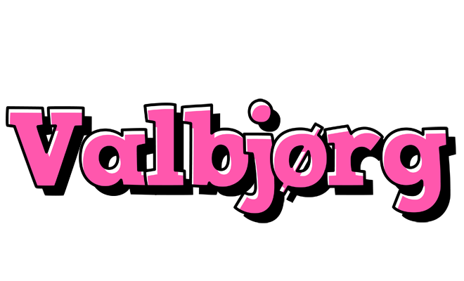 Valbjørg girlish logo