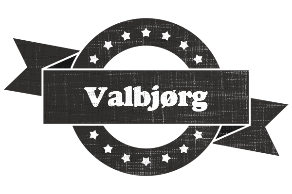 Valbjørg grunge logo
