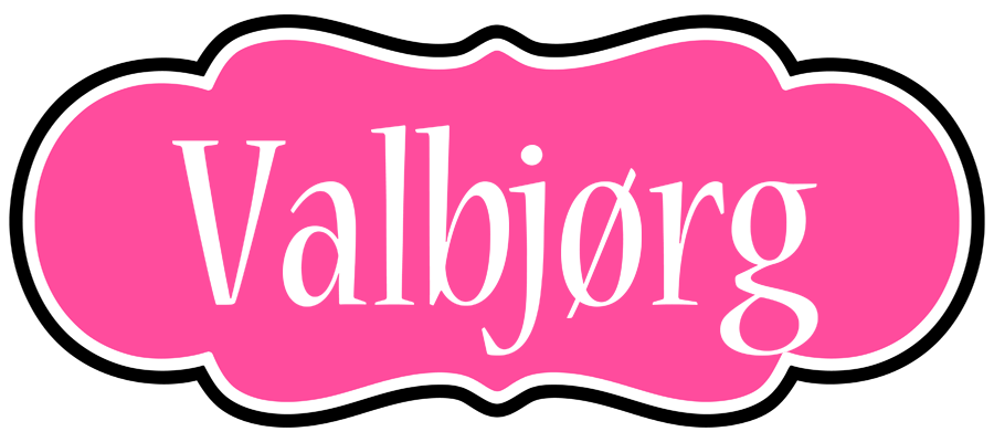 Valbjørg invitation logo