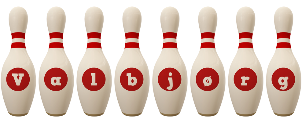 Valbjørg bowling-pin logo