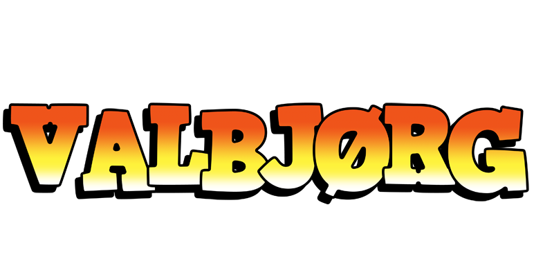 Valbjørg sunset logo