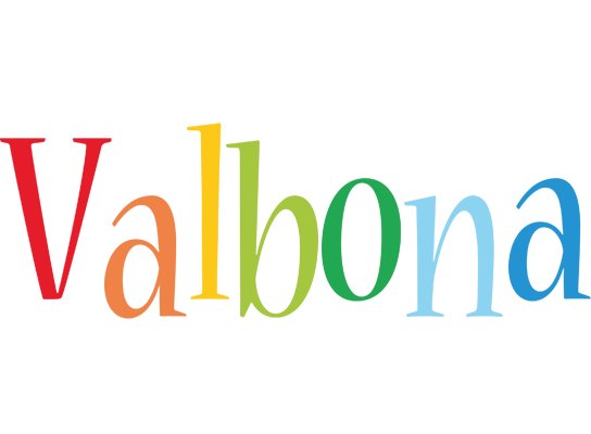 Valbona birthday logo