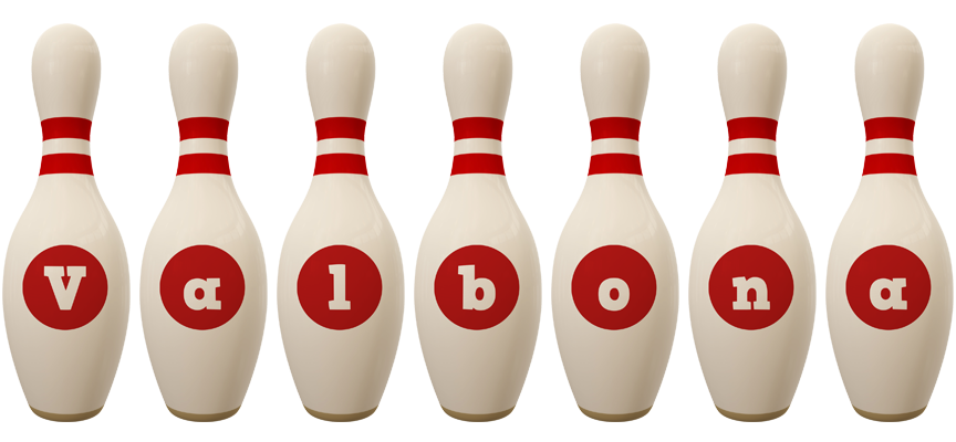 Valbona bowling-pin logo