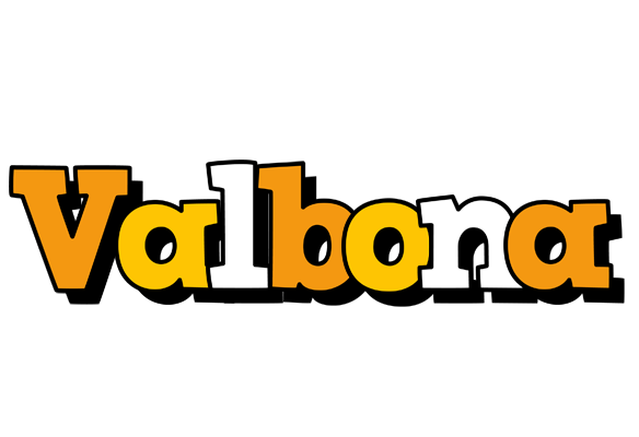 Valbona cartoon logo