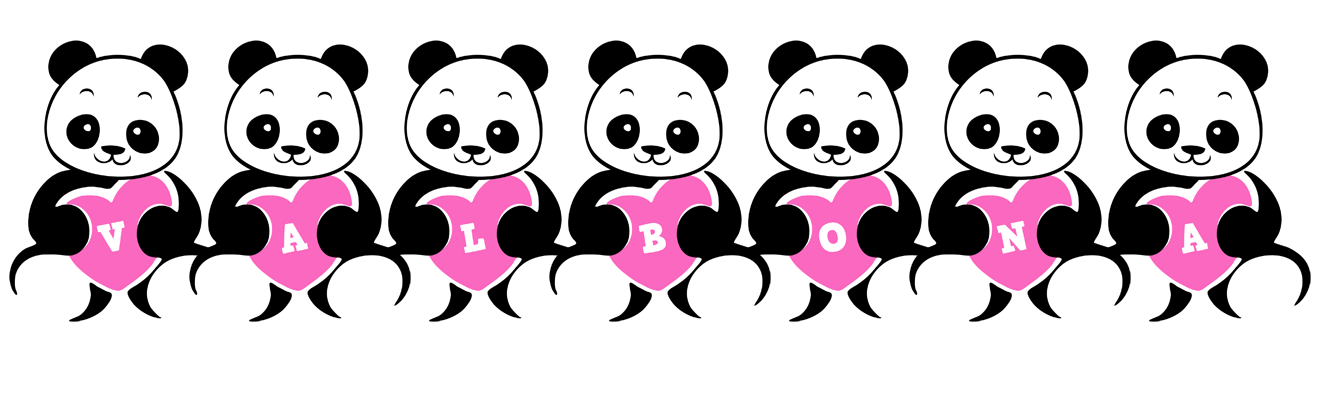 Valbona love-panda logo