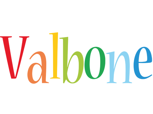 Valbone birthday logo