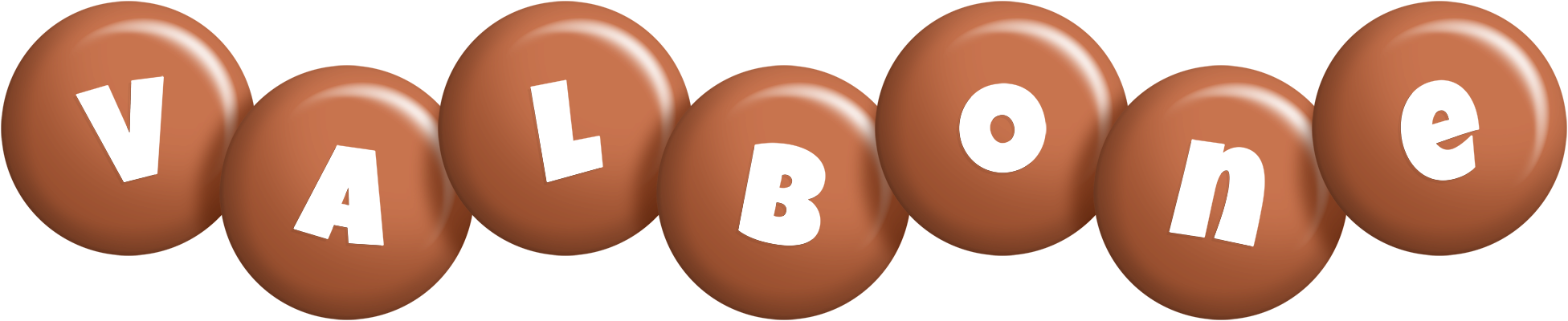 Valbone candy-brown logo