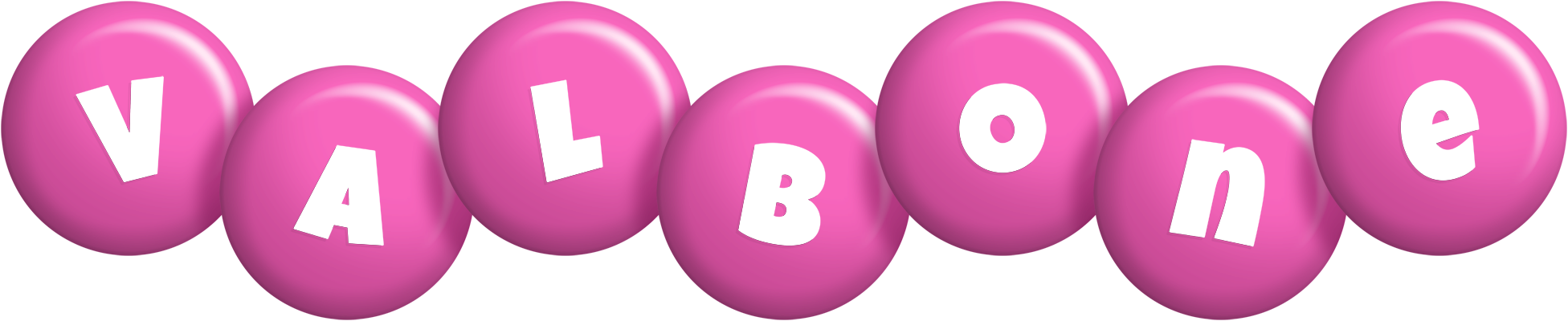 Valbone candy-pink logo
