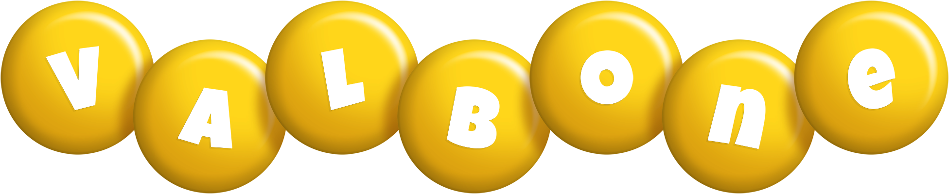 Valbone candy-yellow logo