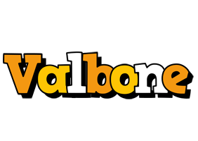 Valbone cartoon logo