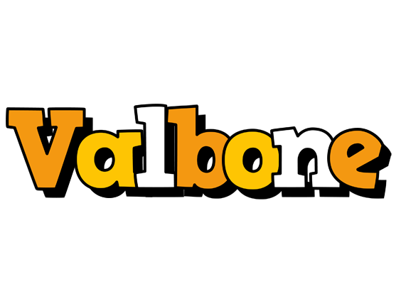 Valbone cartoon logo