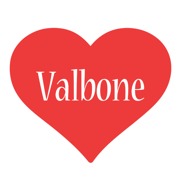 Valbone love logo