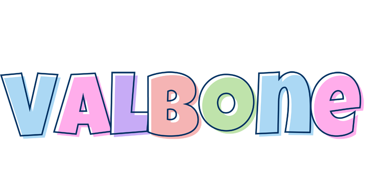 Valbone pastel logo