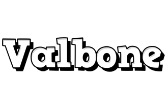 Valbone snowing logo