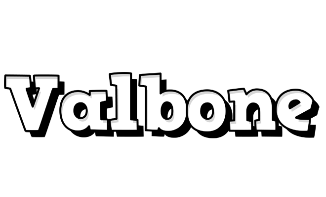Valbone snowing logo