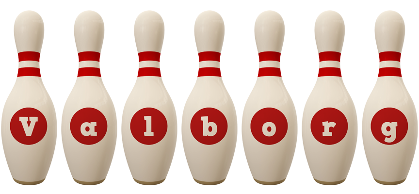 Valborg bowling-pin logo