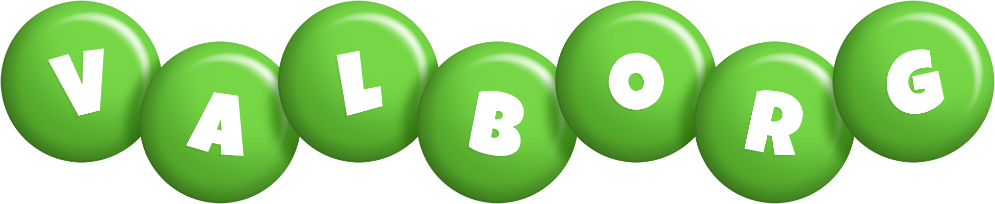 Valborg candy-green logo