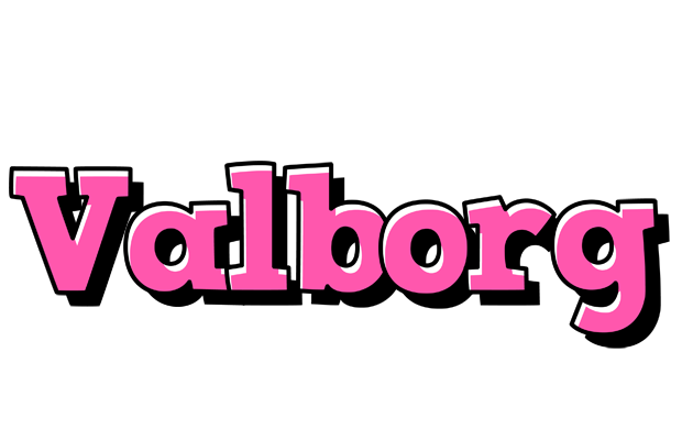 Valborg girlish logo