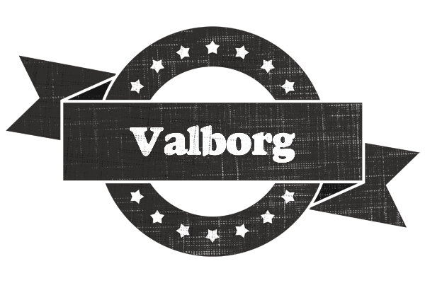 Valborg grunge logo