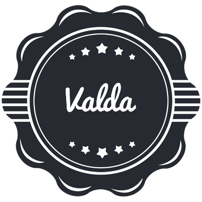 Valda badge logo