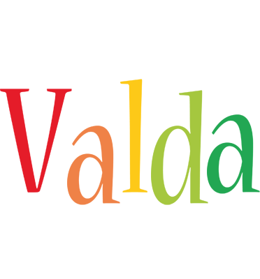Valda birthday logo