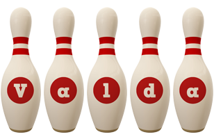 Valda bowling-pin logo