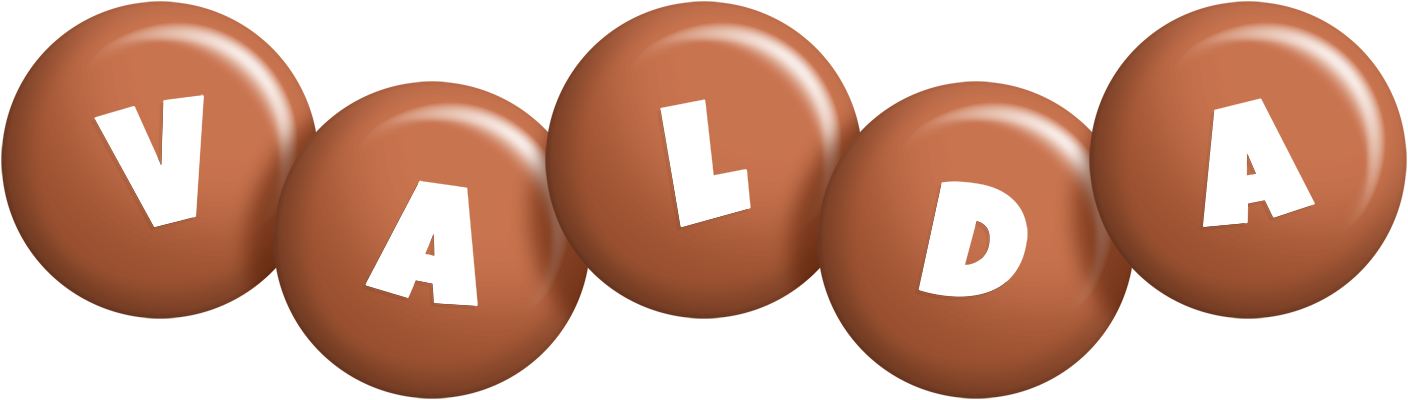 Valda candy-brown logo