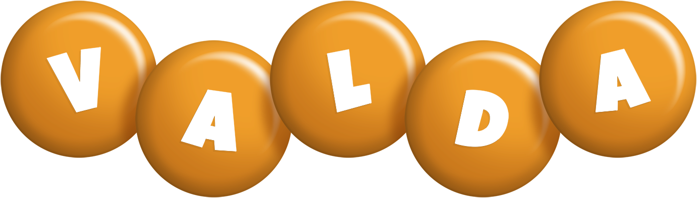 Valda candy-orange logo