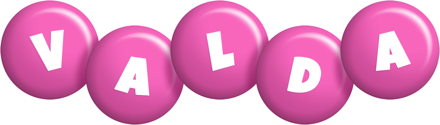 Valda candy-pink logo
