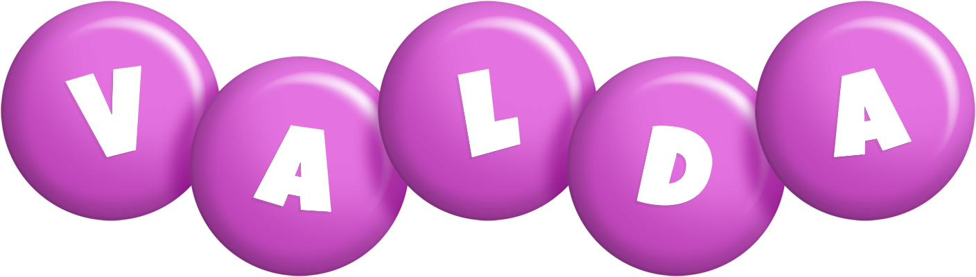 Valda candy-purple logo