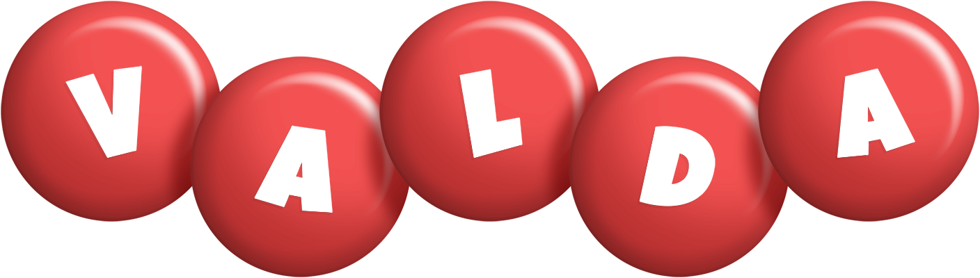 Valda candy-red logo