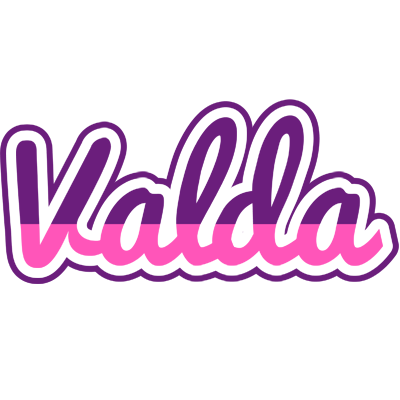Valda cheerful logo