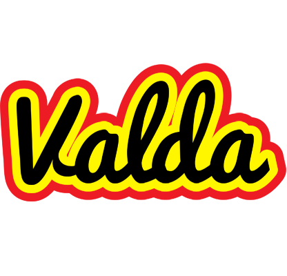 Valda flaming logo