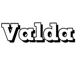 Valda snowing logo