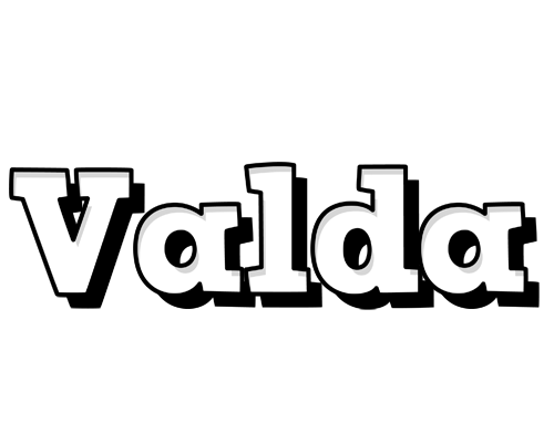 Valda snowing logo