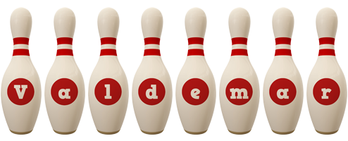 Valdemar bowling-pin logo