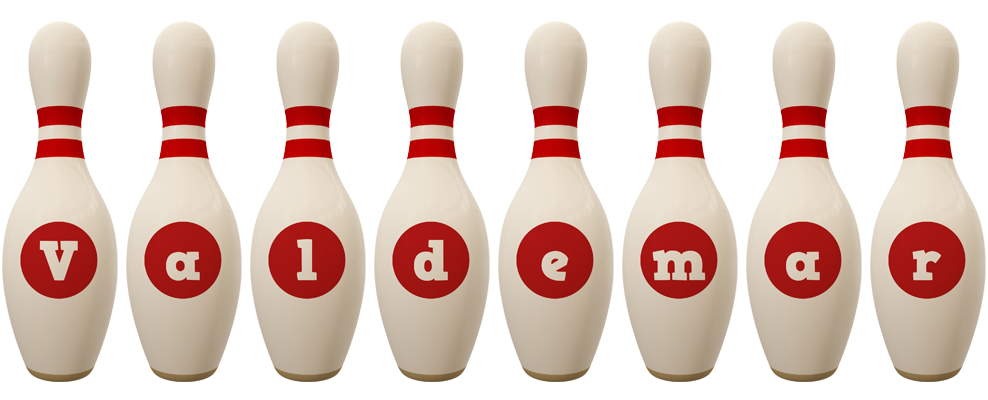 Valdemar bowling-pin logo