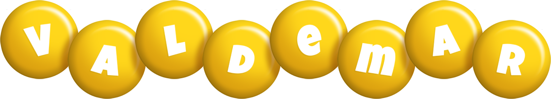 Valdemar candy-yellow logo