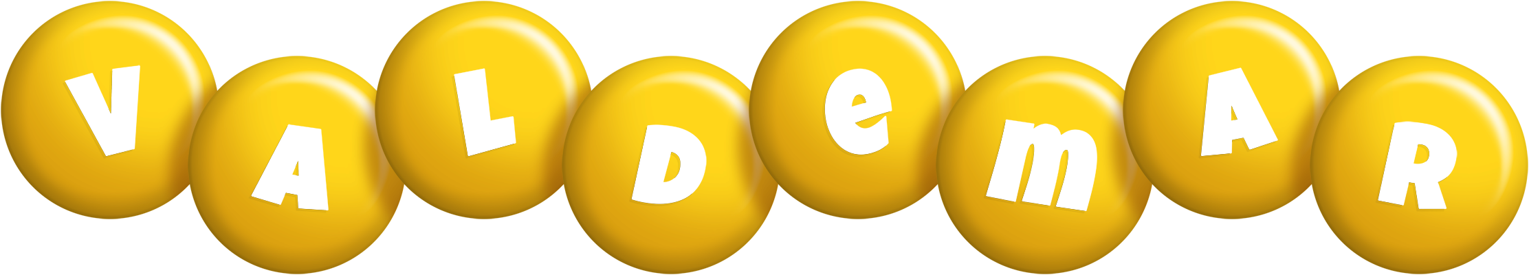 Valdemar candy-yellow logo